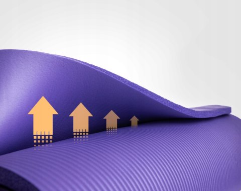 Mata Gimnastyczna Do Ćwiczeń Jogi Fitness Karimata Gruba Nbr Antypoślizgowa