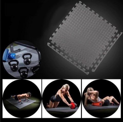 Mata Piankowa Fitness Puzzle 6Szt 1Cm Antypoślizgowa Eva Do Ćwiczeń