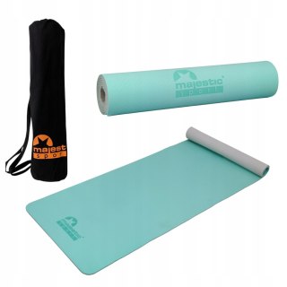 Profesjonalna Mata Do Jogi Fitness Pilates Antypoślizgowa 183X61x0,6Cm Tpe