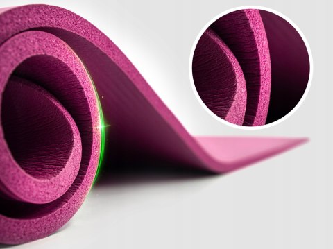 Różowa Mata Do Ćwiczeń Joga Fitness Pilates Antypoślizgowa Gruba Nbr Fizyo