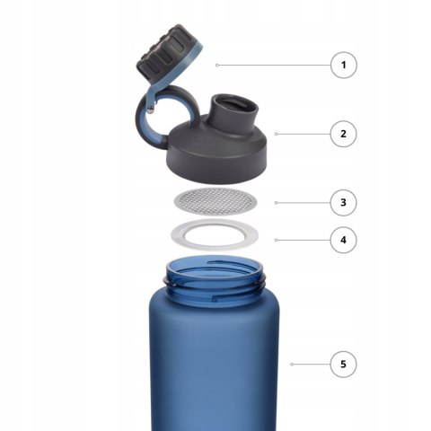 Tritanowa Butelka Na Wodę Bpa Free Z Uchwytem Fitness Sport 1L Majestic