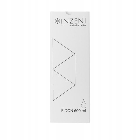 Bidon Na Wodę Sok Butelka Tritanowa Bpa Free Inzeni 0,6L Czarny Fitness