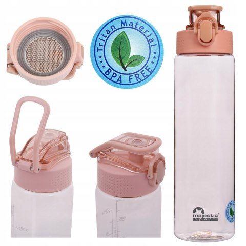 Bidon Na Wodę Tritan Bez Bpa Majestic Sport 750 Ml Butelka Na Trening