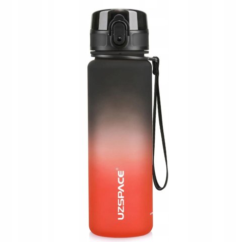 Bidon Sportowy Na Siłownię 0.5L Butelka Z Tritanu Czarno-Czerwona Mocna
