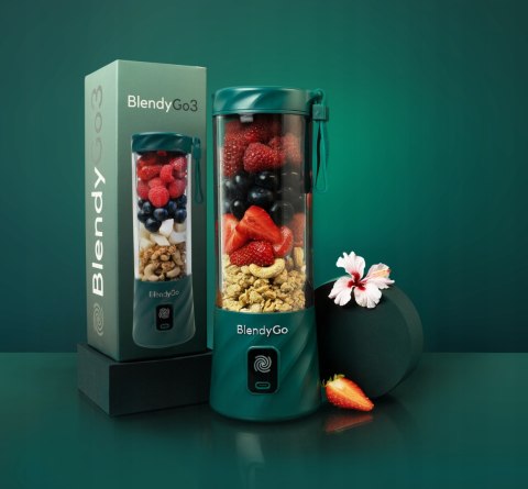 Blender Bezprzewodowy Blendygo 3 Usb 550Ml 22000 Rpm Bpa Free Zielony