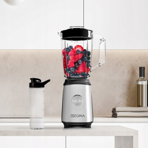 Blender Kielichowy Do Koktajli 4W1 Młynek Kawy Tytanowy + 2 Bidony Kubki