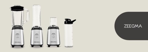 Blender Kielichowy Do Koktajli 4W1 Młynek Kawy Tytanowy + 2 Bidony Kubki