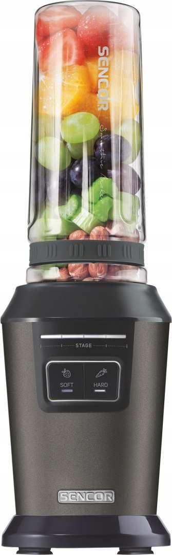 Blender Kielichowy Sencor Sbl 800W Czarny 0.6L 2 Butelki Tritan Kruszy Lód
