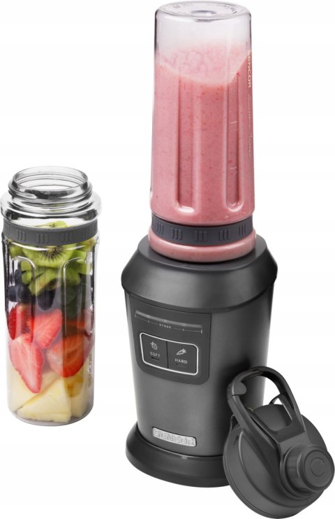 Blender Kielichowy Sencor Sbl 800W Czarny 0.6L 2 Butelki Tritan Kruszy Lód