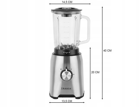 Blender Kielichowy Simplyfresh 1600W 1,5L Z Funkcją Kruszenia Lodu