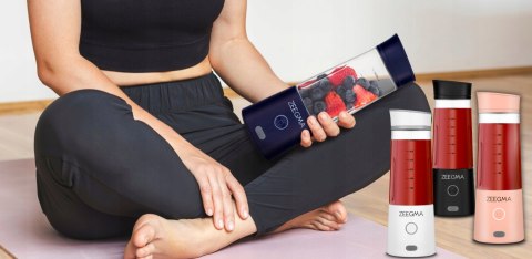 Blender Przenośny Zeegma Vitamine Go 300W Usb 450Ml 5000Mah 6 Ostrzy