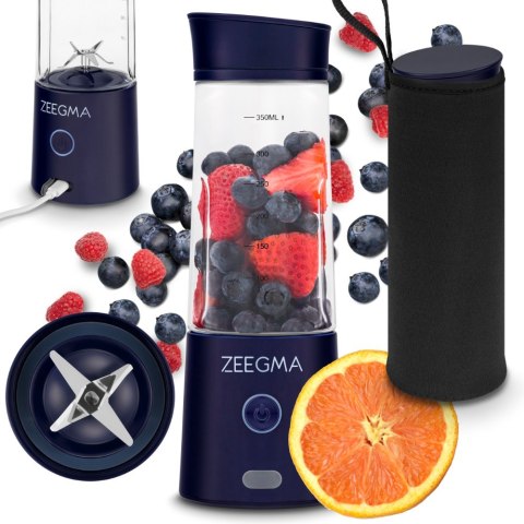 Blender Przenośny Zeegma Vitamine Go 300W Usb 450Ml 5000Mah 6 Ostrzy