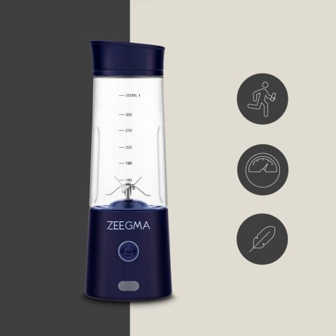 Blender Przenośny Zeegma Vitamine Go 300W Usb 450Ml 5000Mah 6 Ostrzy
