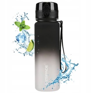 Butelka Bidon Na Wodę Sportowy 500 Ml Tritan Motywacyjny Czarno-Biały Do Tr