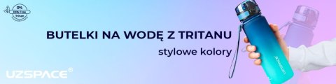 Butelka Bidon Na Wodę Sportowy 500 Ml Tritan Motywacyjny Czarno-Biały Do Tr