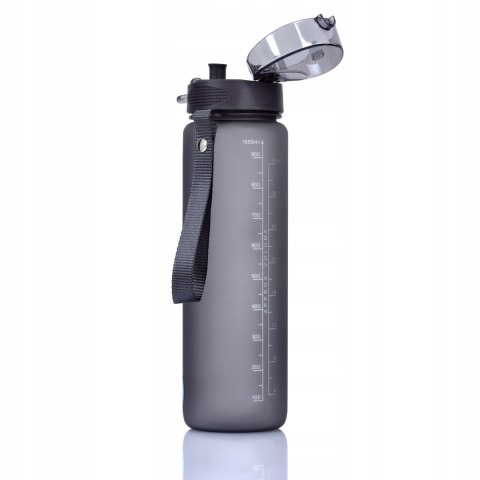 Butelka Na Wodę Tritan Motywacyjna Z Miarką Bpa Free Casno 1L Fitness