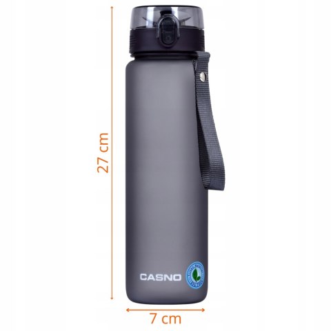 Butelka Na Wodę Tritan Motywacyjna Z Miarką Bpa Free Casno 1L Fitness