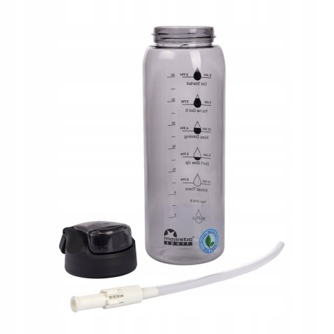 Butelka Tritanowa Majestic Sport Dash Szara 1000 Ml System One Click