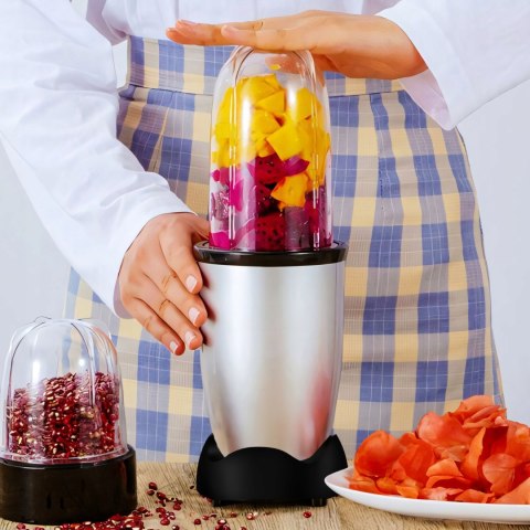 Robot Kuchenny Blender Wielofunkcyjny 250W 2 Kubki 470Ml Ostrze Inox