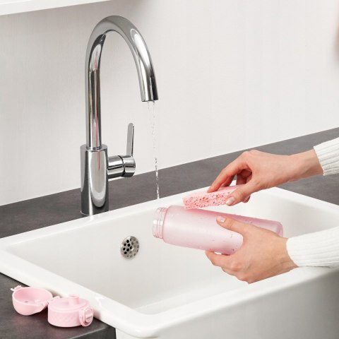 Różowy Bidon Sportowy Na Siłownię Fitness Treningowy Ion8 500Ml Mocny