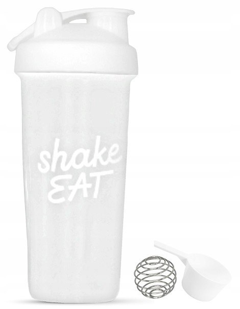 Shaker Biały Przezroczysty 600Ml Szczelny Do Odżywek Szejker Insport
