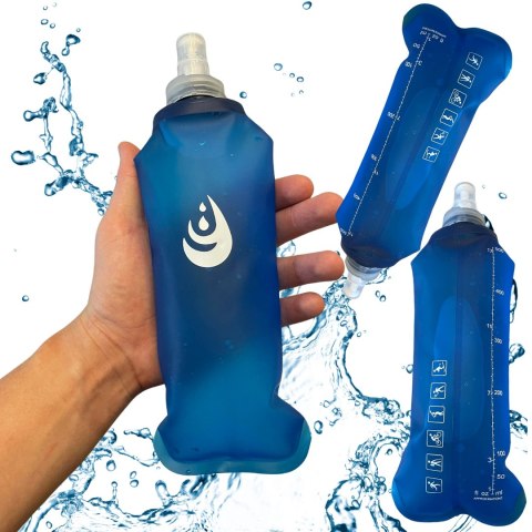Składana Butelka Na Wodę 500Ml Miękka Bidon Sport Survival Wyjazdowy