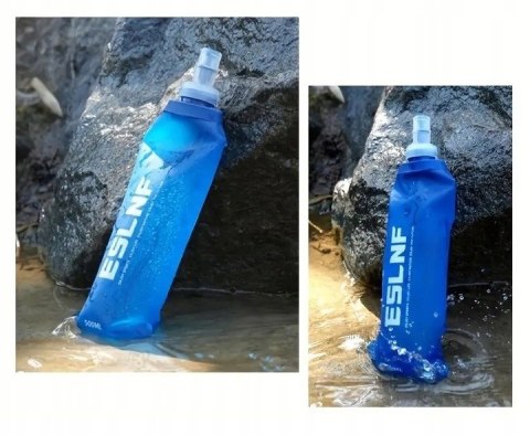 Składana Butelka Na Wodę 500Ml Miękka Bidon Sport Survival Wyjazdowy