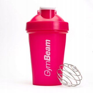 Szejker Bidon Sportowy Szczelny Różowy Na Odżywki Bez Bpa - Gymbeam 400 Ml