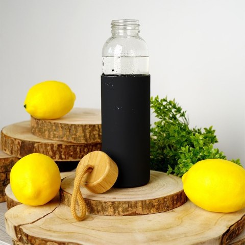 Szklana Butelka Na Napoje Wodę Sok Koktajl Smoothie Bidon 600 Ml Mocna