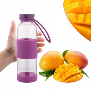 Szklana Butelka Na Wodę Antypoślizgowa Bidon Do Napojów Altom Design 550 Ml