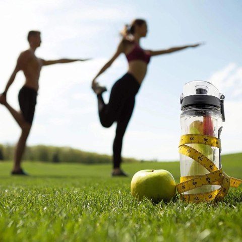 Tritanowa Butelka Na Wodę Z Wkładem Na Owoce Wielorazowa Siłownia Fitness