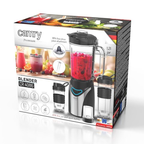 Blender Kielichowy Do Koktajli 3 Bidony Rozdrabniacz Wyciskarka Kruszy Lód
