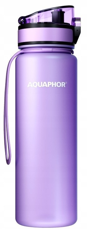 Butelka Filtrująca Aquaphor City 0,5 L Fioletowa Lawendowa + Filtr Solidna