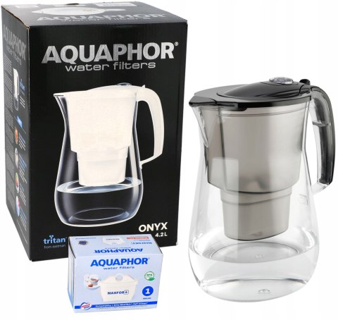 Dzbanek Filtrujący Aquaphor Onyx 4.2L Czarny + Filtr Unimax Bpa Free