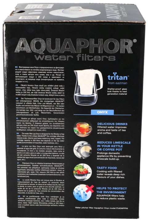 Dzbanek Filtrujący Aquaphor Onyx 4.2L Czarny + Filtr Unimax Bpa Free