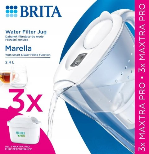 Dzbanek Filtrujący Brita Marella Cool +3 Filtry Maxtra Pro Pure Performance