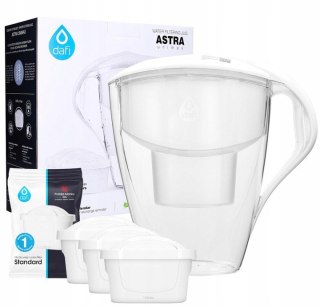 Dzbanek Filtrujący Dafi Astra 3L Manualny Biały + 3X Filtr Dafi Unimax