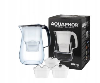 Dzbanek Filtrujący Do Wody Aquaphor Onyx 4.2 L 3 Wkł. Maxfor+ Mg Czarny