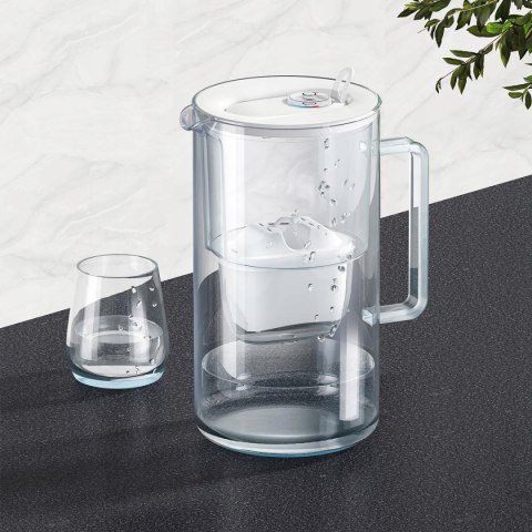 Dzbanek Filtrujący Szklany Aquaphor Glass 2,5L Z Wkładem Maxfor+ Biały