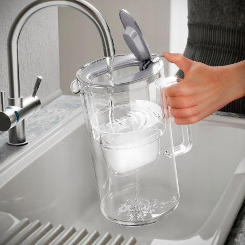 Dzbanek Filtrujący Szklany Aquaphor Glass 2,5L Z Wkładem Maxfor+ Mg, Szary