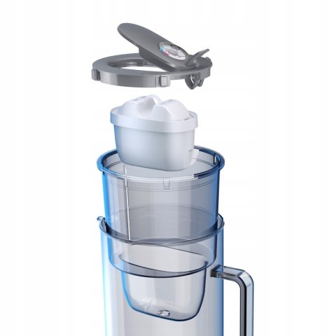 Dzbanek Filtrujący Szklany Aquaphor Glass 2,5L Z Wkładem Maxfor+ Mg, Szary