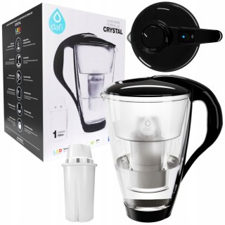 Dzbanek Filtrujący Szklany Dafi Crystal Led 2L + 1X Filtr Dafi Classic