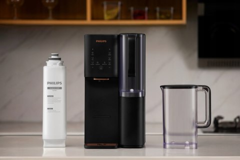 Stacja Wody Philips Ro Add583 6L Czarna + 2 Dzbanki Filtracja Mineralizacja