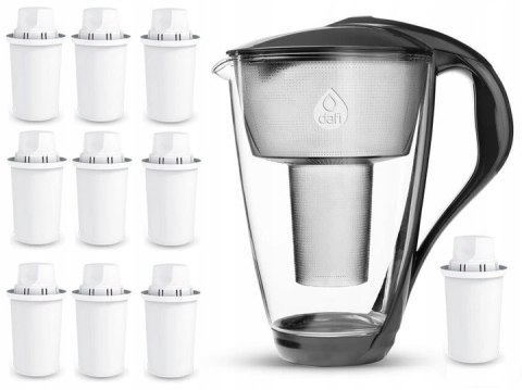 Szklany Dzbanek Filtrujący Dafi Crystal 2L Z Led I 10 Filtrami Classic