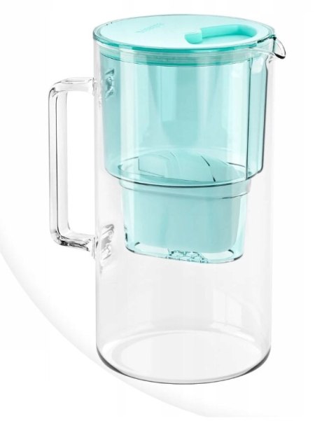 Dzbanek Do Wody Szklany Wessper Borosilicate 3,3L + Wkład (Miętowy)