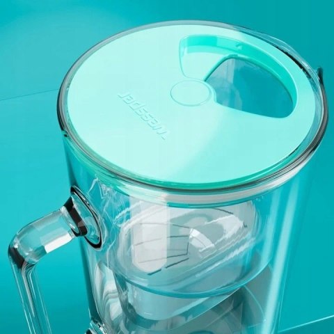 Dzbanek Do Wody Szklany Wessper Borosilicate 3,3L + Wkład (Miętowy)