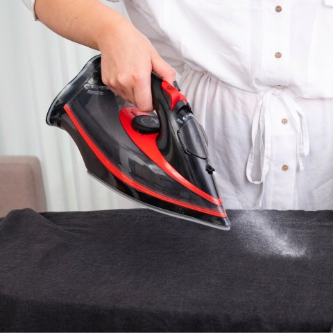 Mocne Żelazko Parowe Ceramiczne Strażak 3000W 9W1 Anti-Drip 150Cm 140G/Min