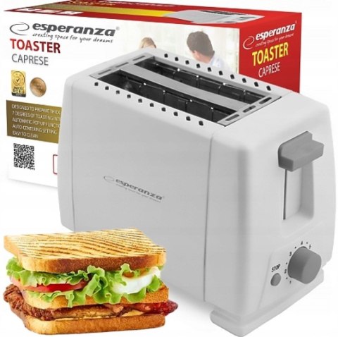 Toster Opiekacz Do Kanapek Sandwiche Grzanki 600W Esperanza Do Kuchni I Śniadań