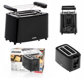 Toster Opiekacz Do Tostów Grzanek Czarny Mesko 3220 900W Grzanki