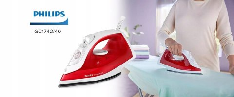 Żelazko Easyspeed Philips Gc1742/40 Parowe 2000 W 220 Ml Do Prasowania W Domu